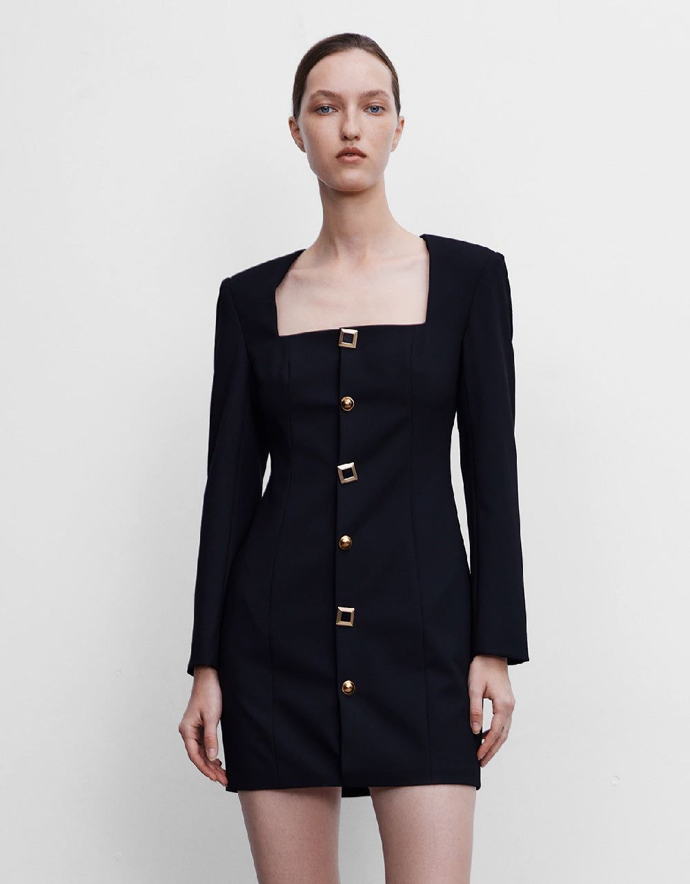 Square-cut Collar Skinny Dress sold by Urban Revivo product image thumbnail 2