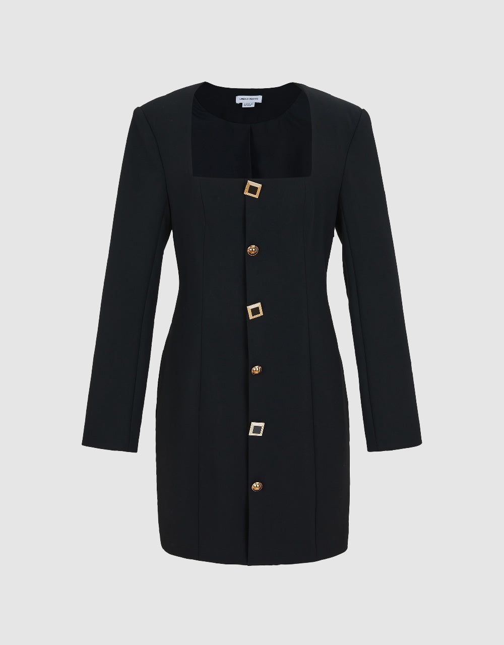 Square-cut Collar Skinny Dress sold by Urban Revivo