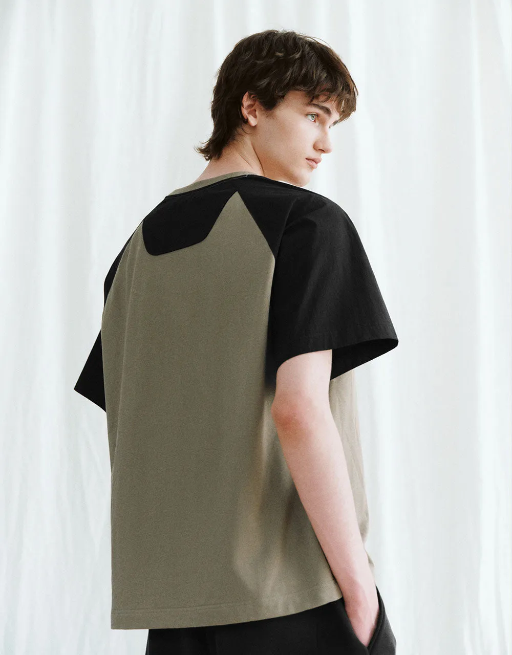 Crew Neck Straight T-Shirt sold by Urban Revivo product image thumbnail 3