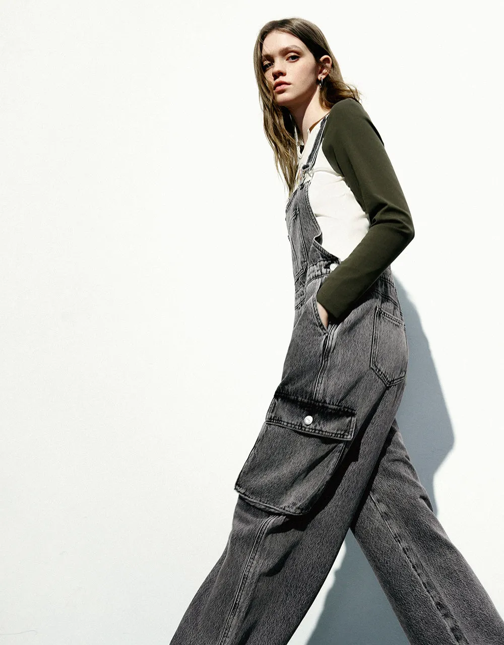Long Denim Overall sold by Urban Revivo product image thumbnail 3