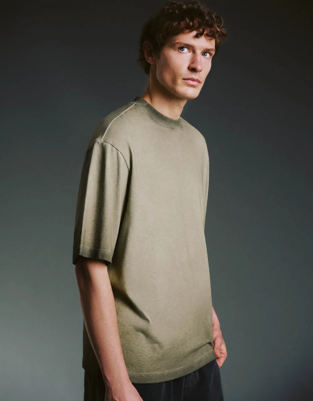 Printed Crew Neck A-Line T-Shirt sold by Urban Revivo product image thumbnail 3