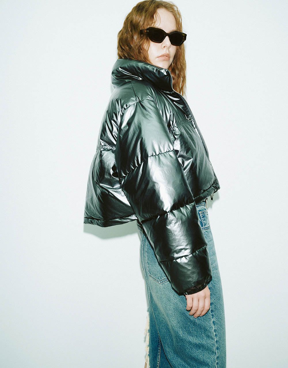Stand Collar Straight Puffer Jacket sold by Urban Revivo product image thumbnail 3