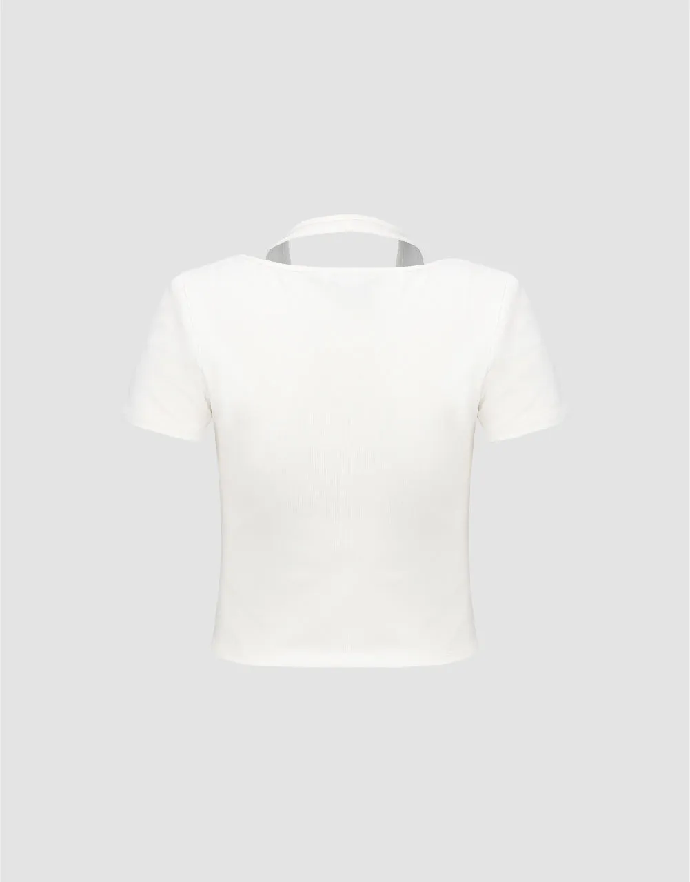 Halter Neck 2 In 1 Skinny T-Shirt sold by Urban Revivo product image thumbnail 5
