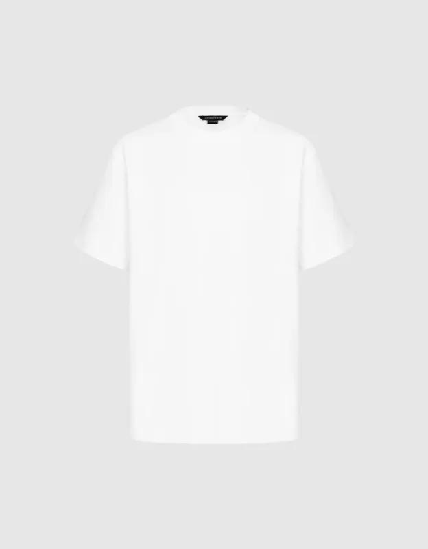 Crew Neck Straight T-Shirt sold by Urban Revivo