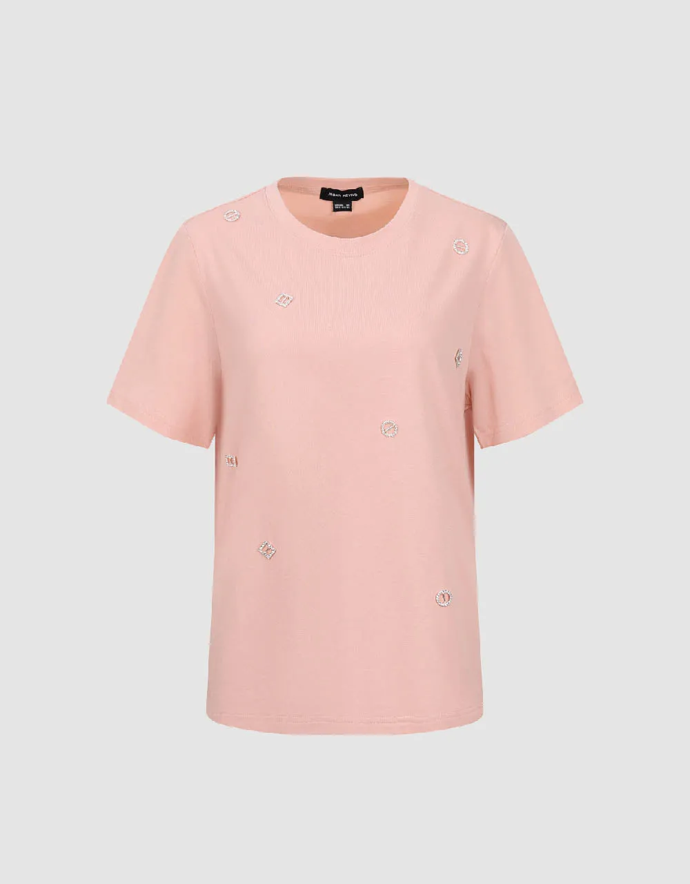 Crew Neck Straight T-Shirt sold by Urban Revivo