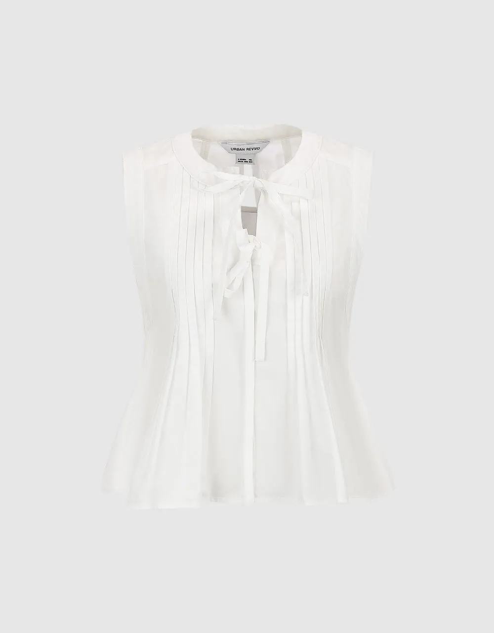 Sleeveless Tie Front Blouse sold by Urban Revivo