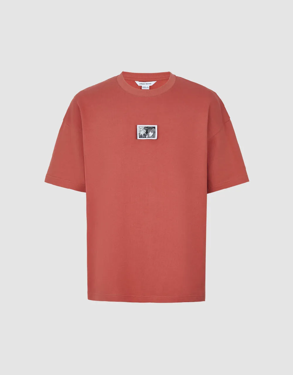 Crew Neck Loose T-Shirt sold by Urban Revivo