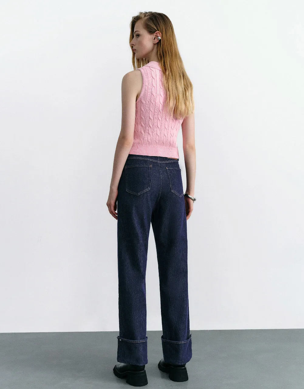 Cable Knitted Vest sold by Urban Revivo product image thumbnail 4