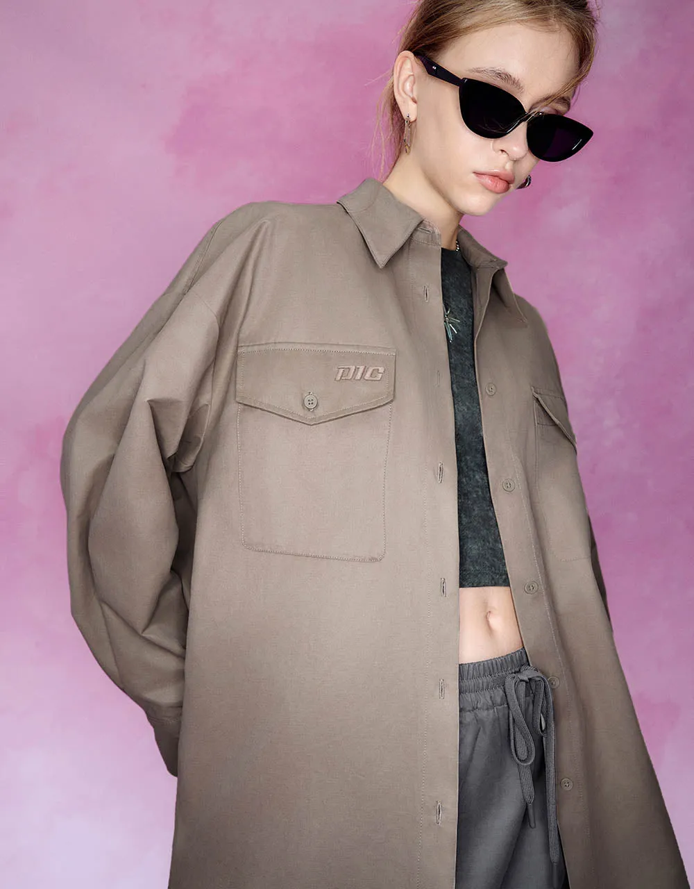 Button Up Straight Shirt sold by Urban Revivo product image thumbnail 5