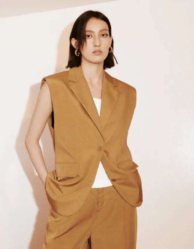 Tailored Collar Waistcoat sold by Urban Revivo