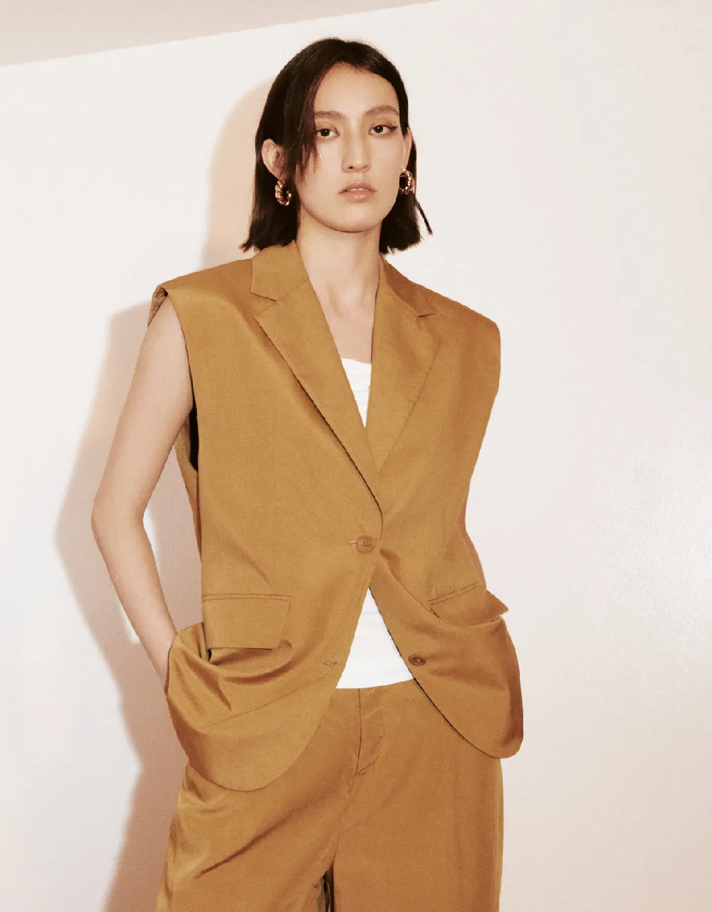 Tailored Collar Waistcoat sold by Urban Revivo