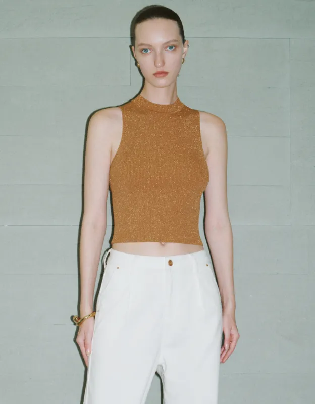 Crew Neck Knitted Tank Top sold by Urban Revivo