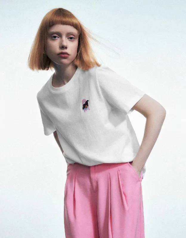 Crew Neck Straight T-Shirt sold by Urban Revivo