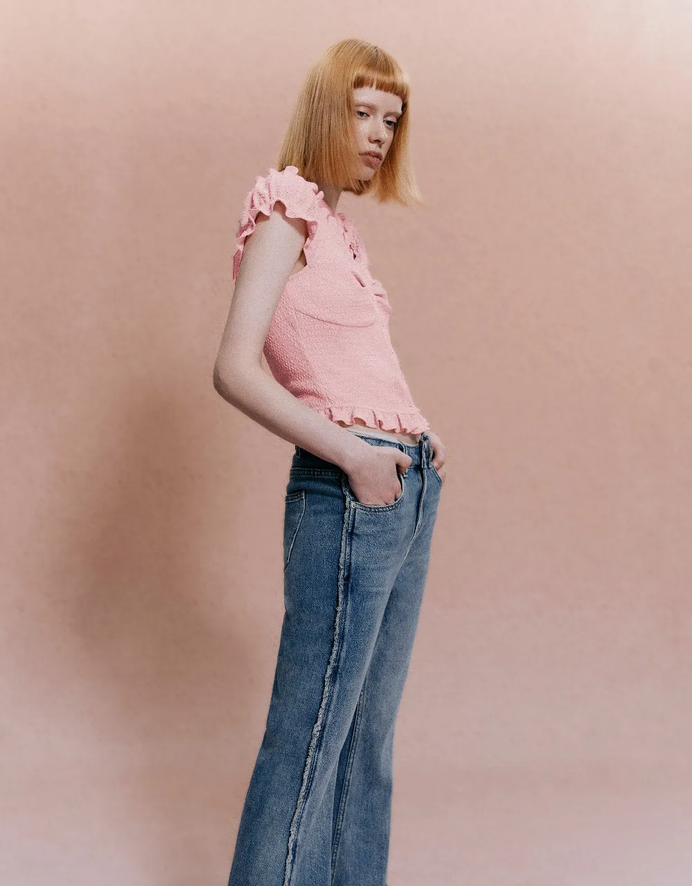 Puff Sleeve Skinny Shirt sold by Urban Revivo product image thumbnail 3