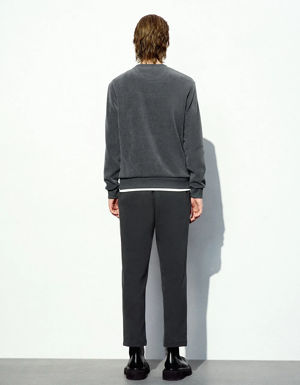 Crew Neck Straight Sweatshirt sold by Urban Revivo product image thumbnail 5