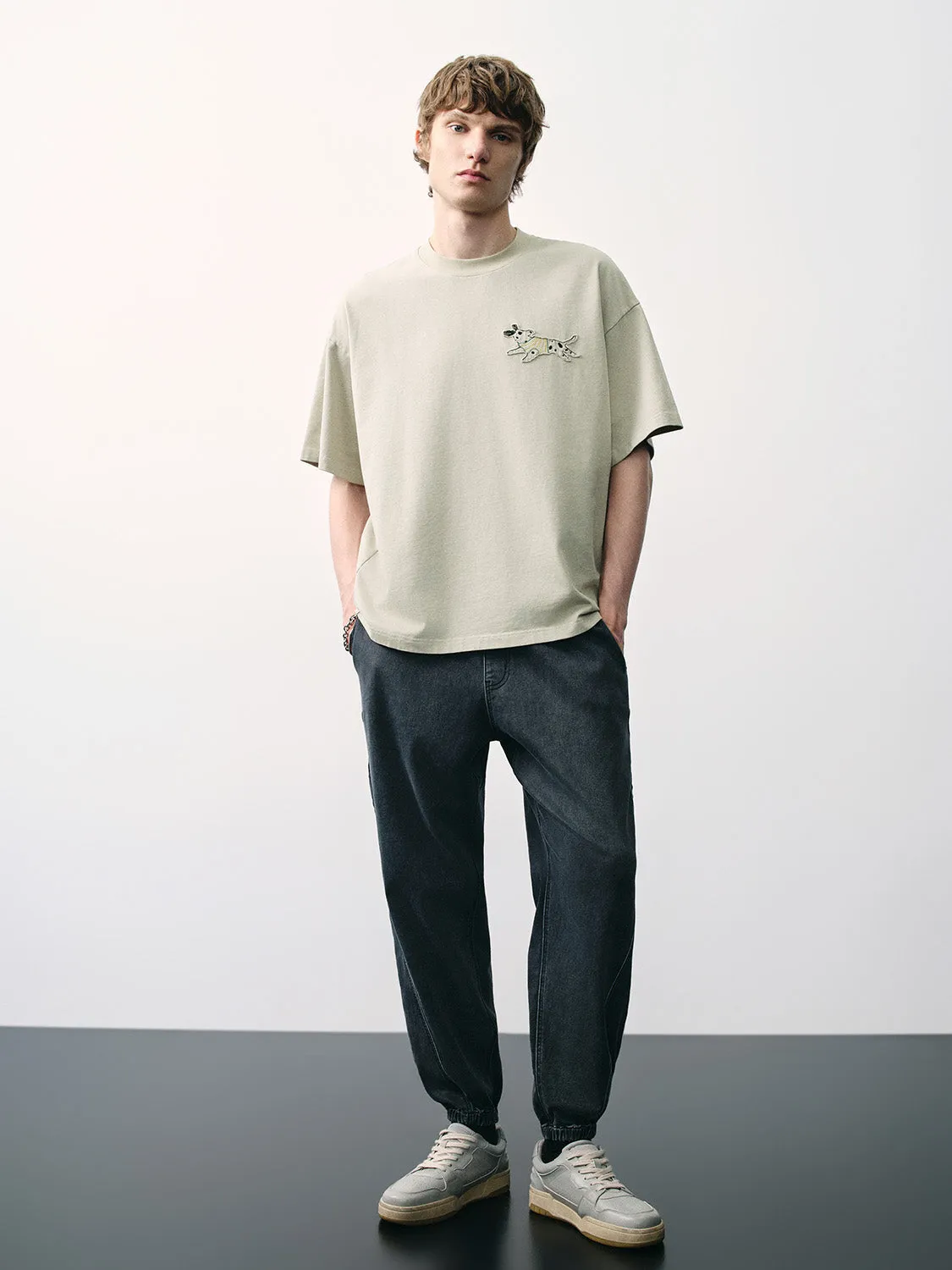 Printed Crew Neck T-Shirt sold by Urban Revivo product image thumbnail 5