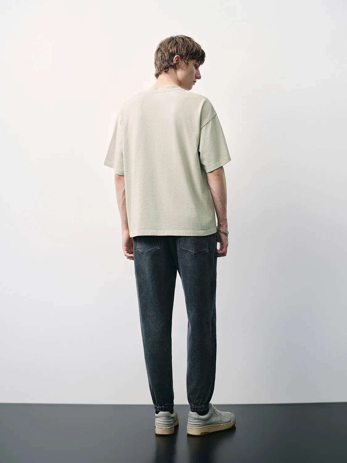 Printed Crew Neck T-Shirt sold by Urban Revivo product image thumbnail 4