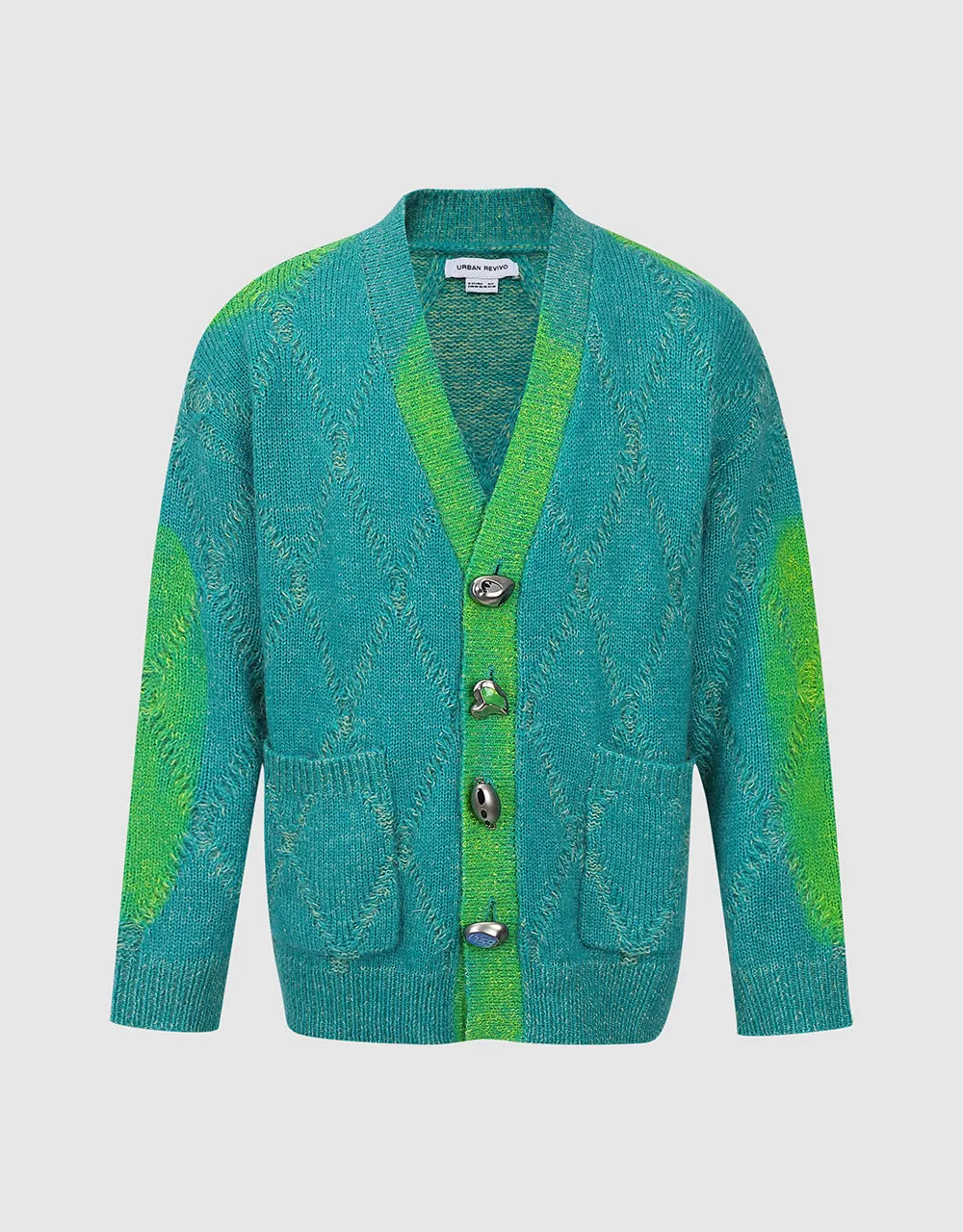 V-Neck Knitted Cardigan sold by Urban Revivo product image thumbnail 2