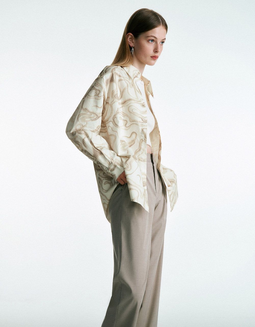 Printed Straight Shirt sold by Urban Revivo product image thumbnail 3