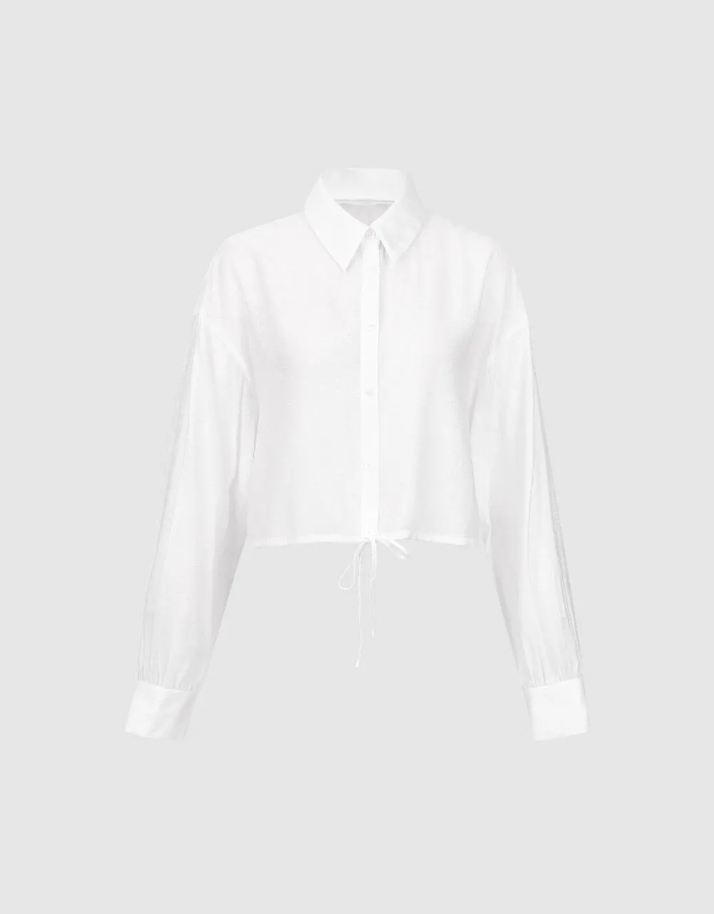 Cropped Loose Shirt sold by Urban Revivo product image thumbnail 4