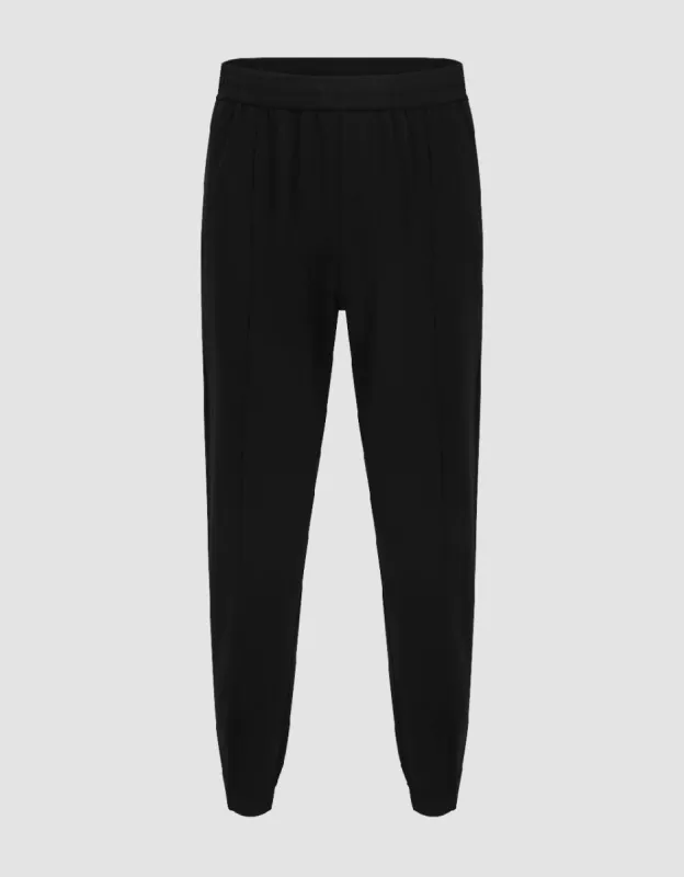 Elastic Waist Knitted Carrot Fit Pants sold by Urban Revivo
