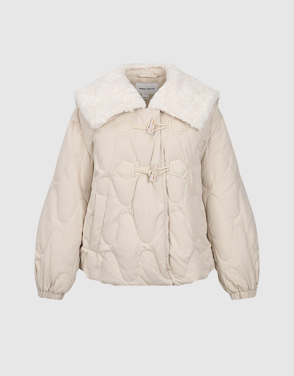 Furry Collar Down Jacket sold by Urban Revivo product image thumbnail 5
