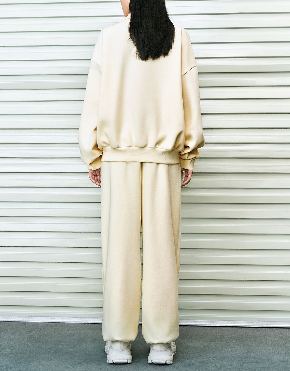 Elastic Waist Wide-Leg Knitted Pants sold by Urban Revivo product image thumbnail 5