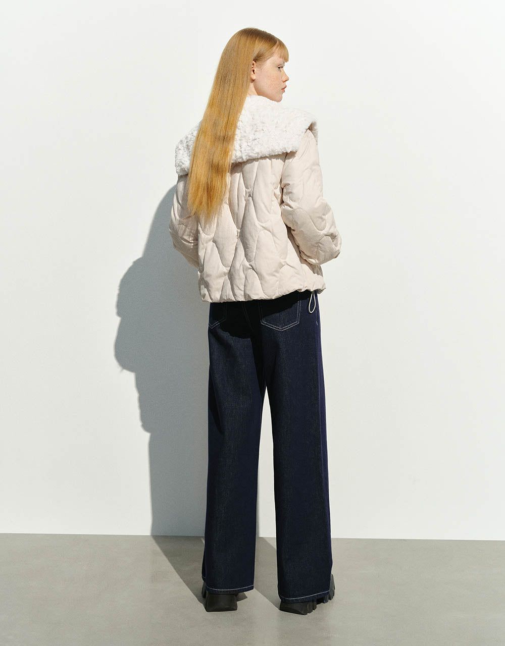 Furry Collar Down Jacket sold by Urban Revivo product image thumbnail 3