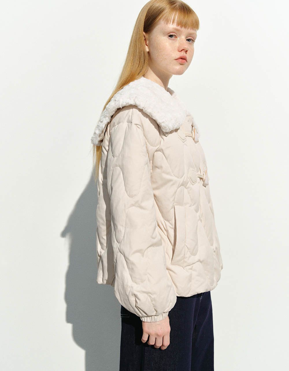 Furry Collar Down Jacket sold by Urban Revivo product image thumbnail 2