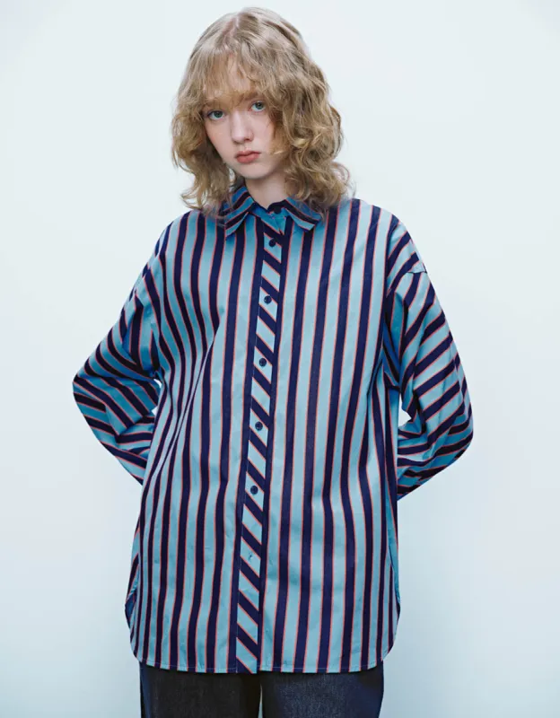 Striped Straight Shirt sold by Urban Revivo