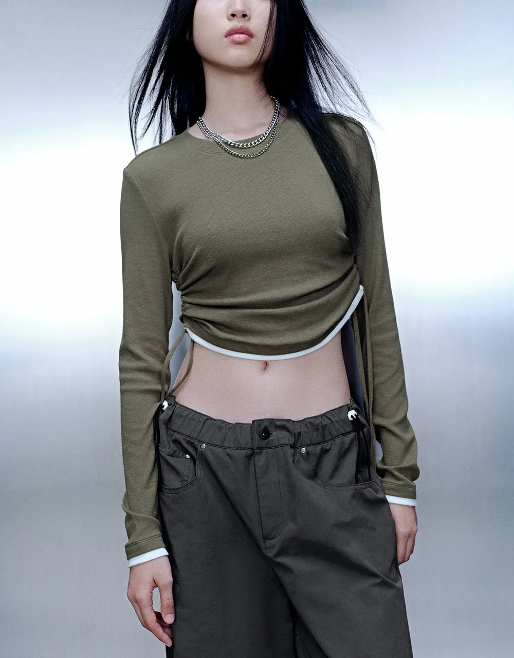 Crew Neck Skinny T-Shirt sold by Urban Revivo product image thumbnail 2