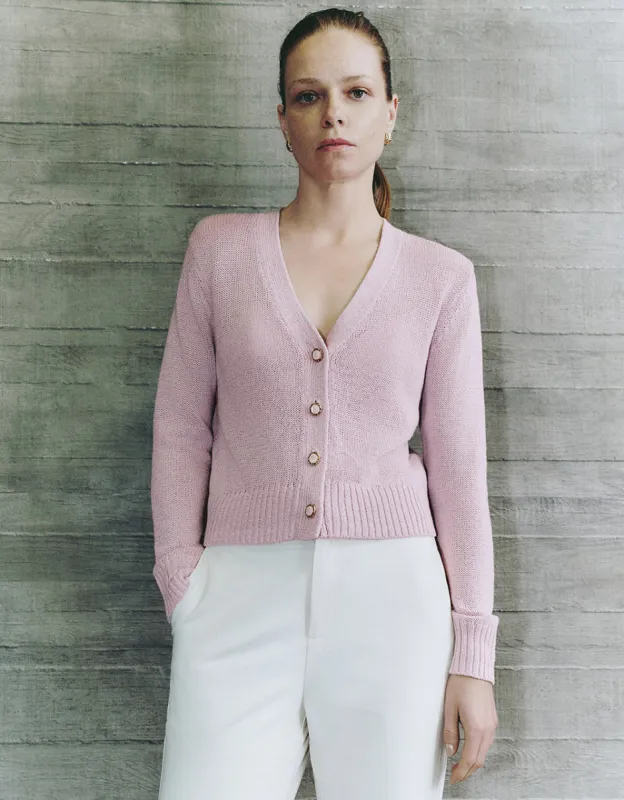 V-Neck Knitted Cardigan made by Urban Revivo