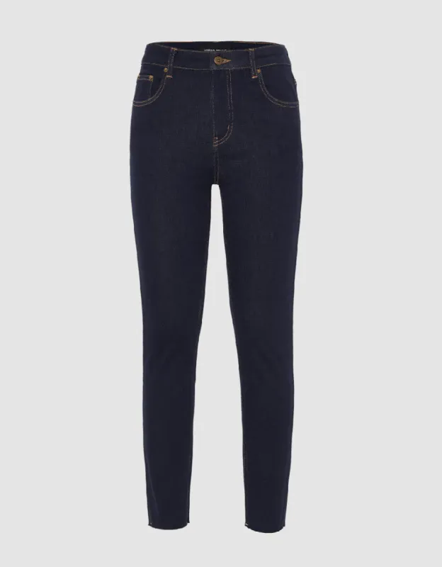 Raw Hem Skinny Jeans sold by Urban Revivo