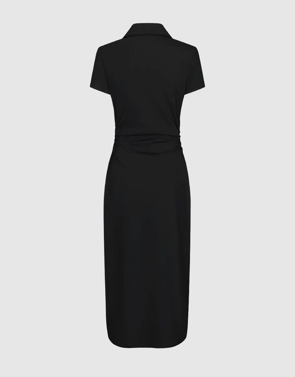 Lapel Wrapped Straight Dress sold by Urban Revivo product image thumbnail 5