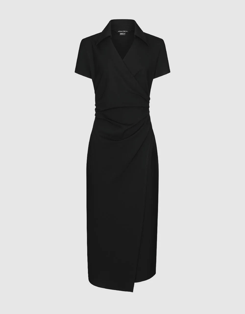 Lapel Wrapped Straight Dress sold by Urban Revivo product image thumbnail 2