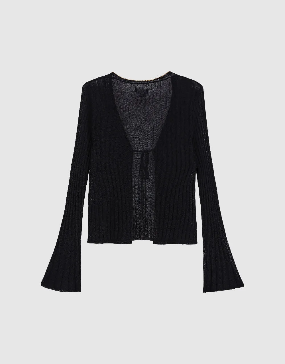 Tie Front Knitted Cardigan sold by Urban Revivo product image thumbnail 5