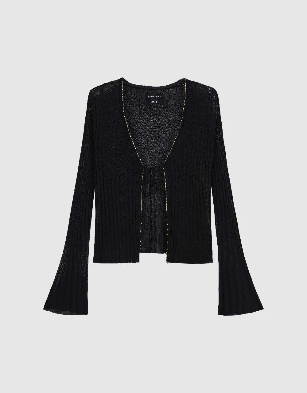 Tie Front Knitted Cardigan sold by Urban Revivo product image thumbnail 2