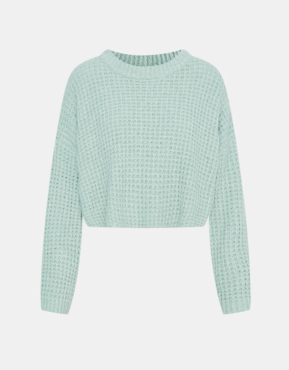 Drop Shoulder Cropped Sweater sold by Urban Revivo