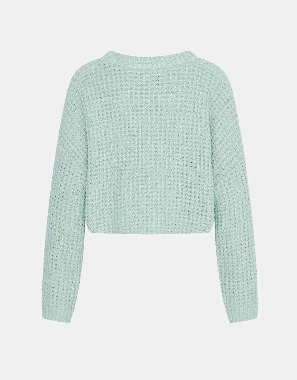 Drop Shoulder Cropped Sweater sold by Urban Revivo product image thumbnail 4