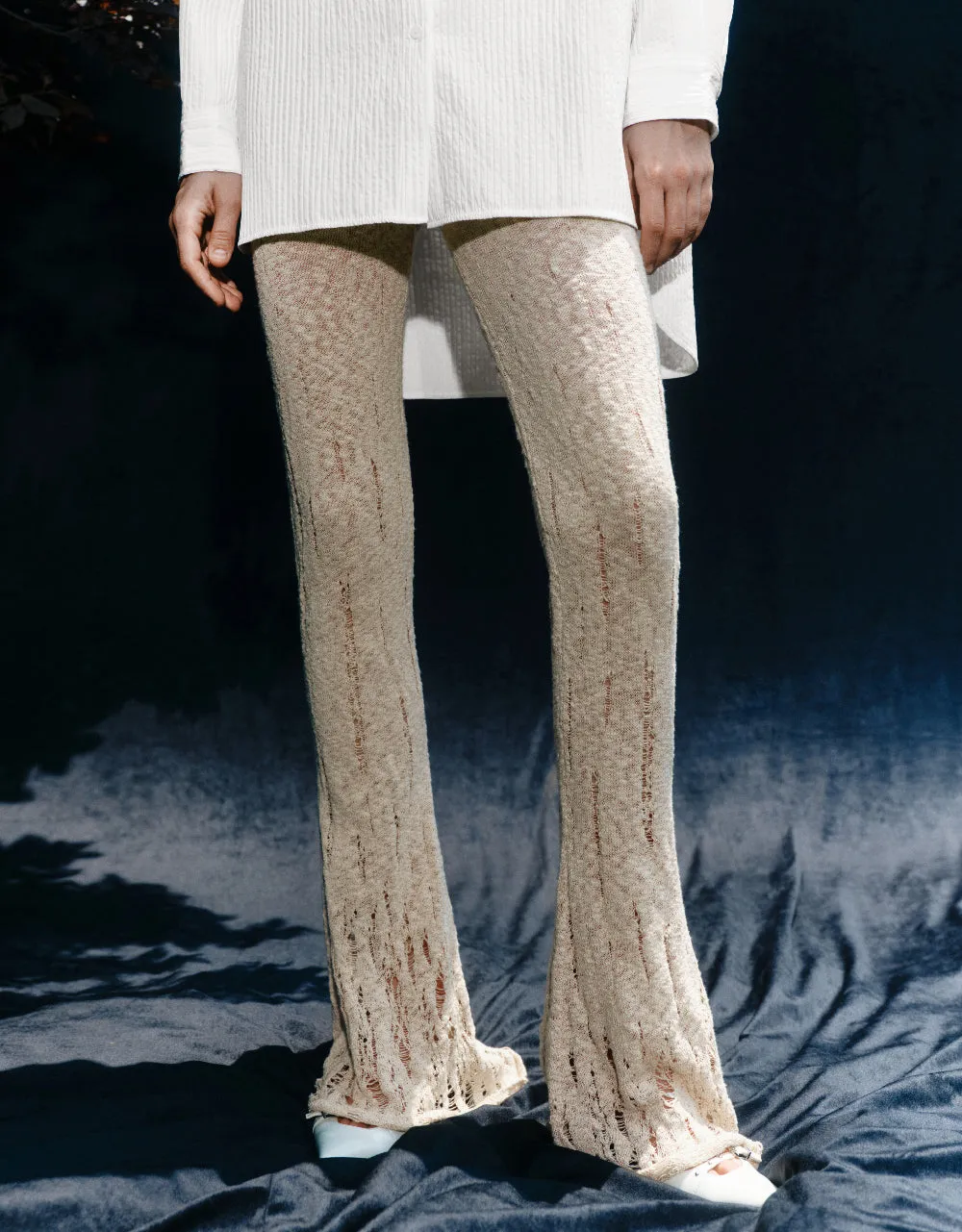 Flare Knitted Pants sold by Urban Revivo product image thumbnail 2