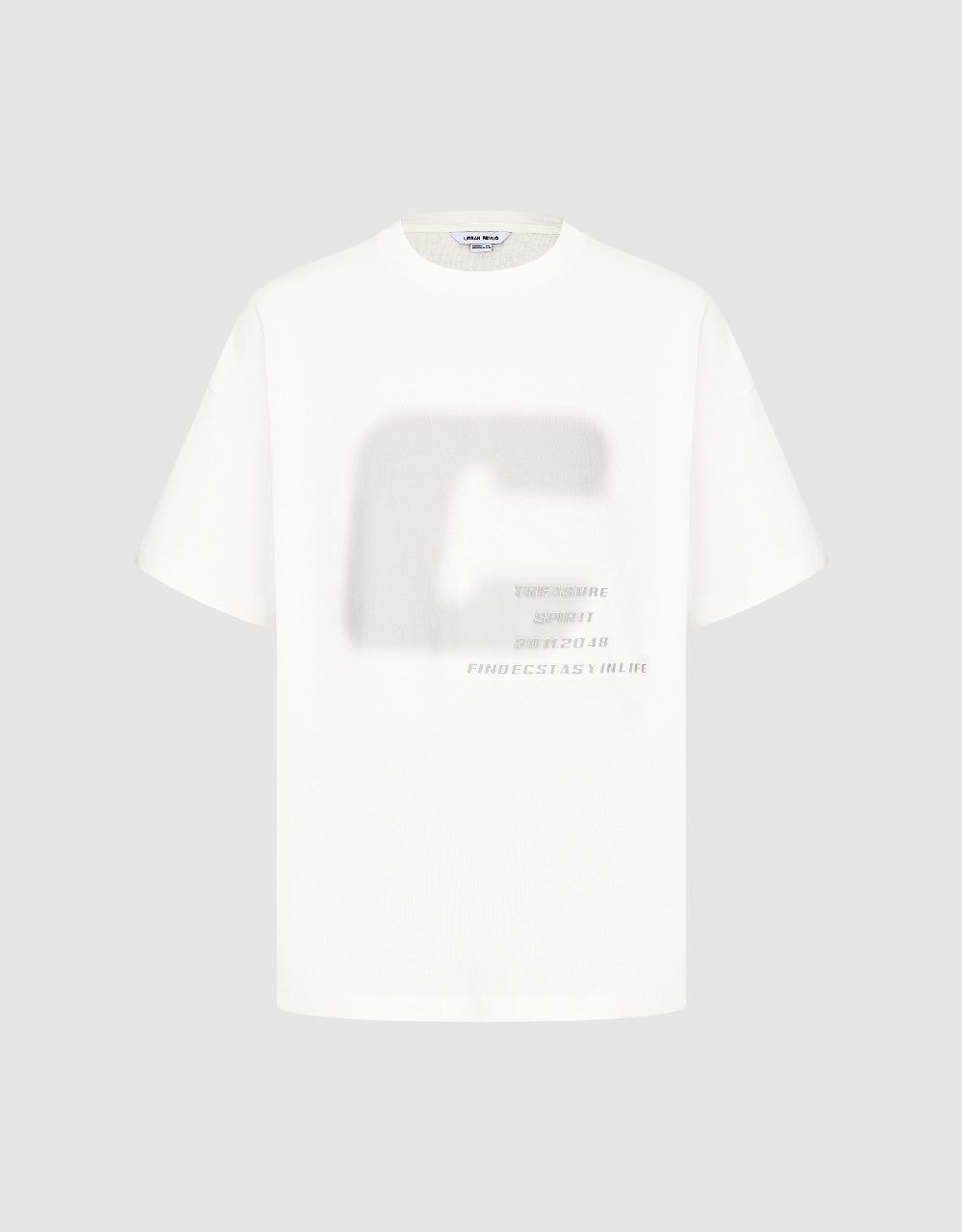 Printed Crew Neck Straight T-Shirt sold by Urban Revivo product image thumbnail 3