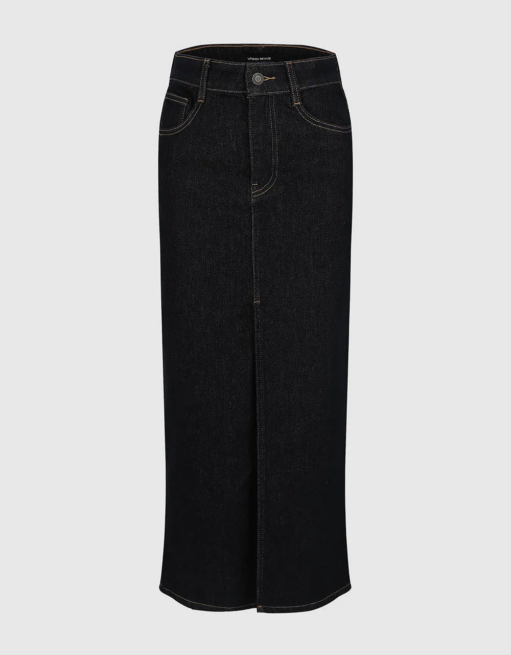 Skinny Straight Denim Skirt sold by Urban Revivo