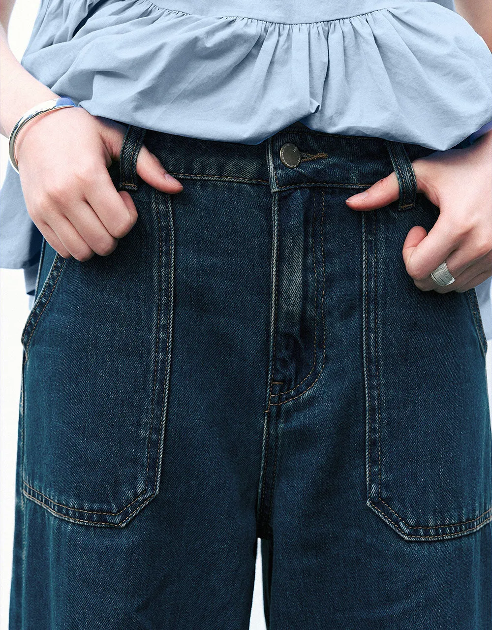 Wide-Leg Jeans sold by Urban Revivo product image thumbnail 5