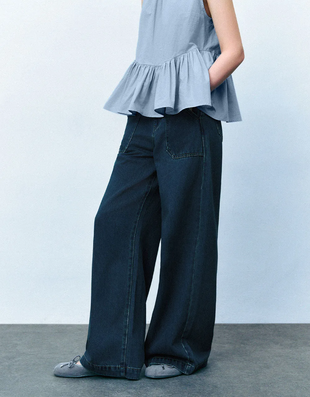 Wide-Leg Jeans sold by Urban Revivo product image thumbnail 4