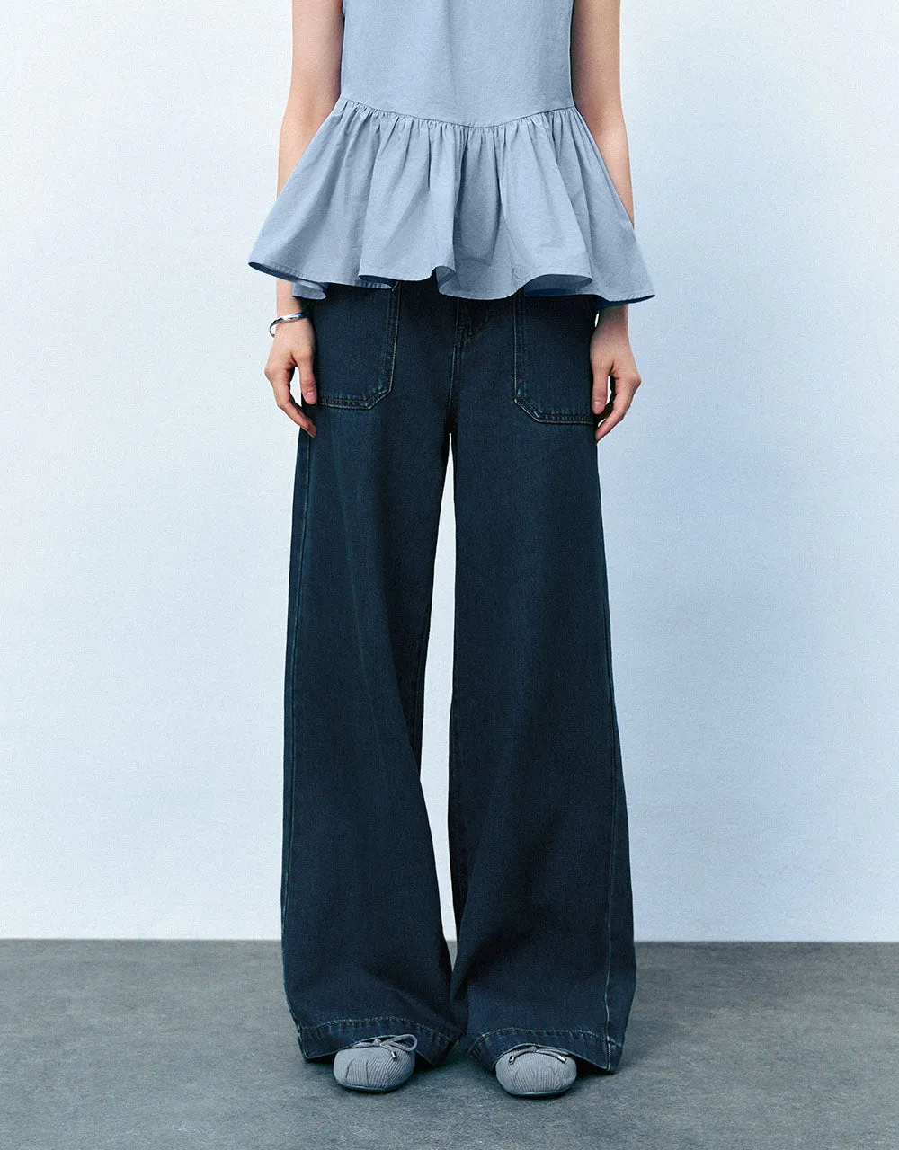 Wide-Leg Jeans sold by Urban Revivo product image thumbnail 2