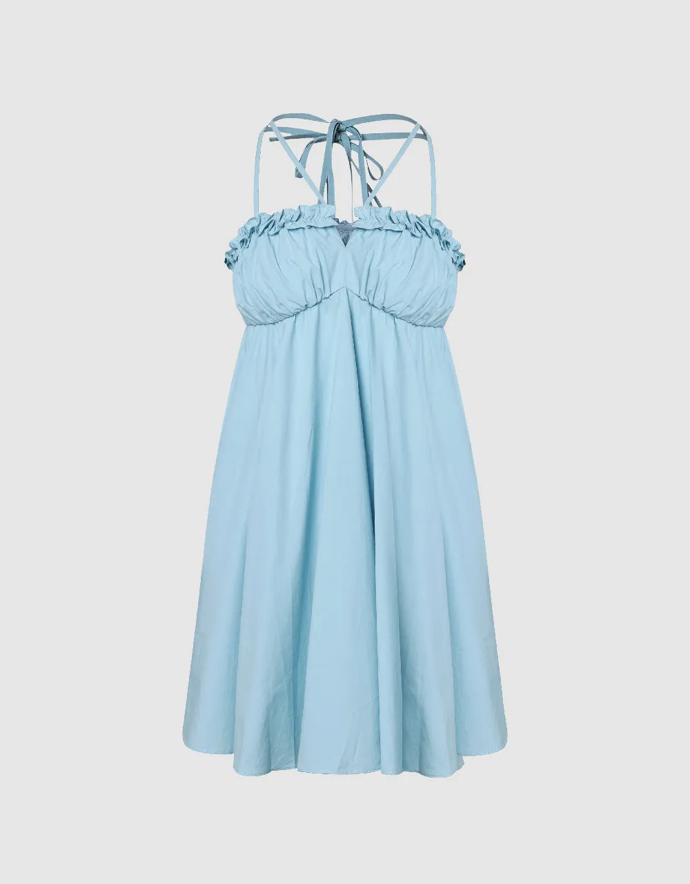 Halter Neck Off-Shoulder A-Line Dress sold by Urban Revivo product image thumbnail 2