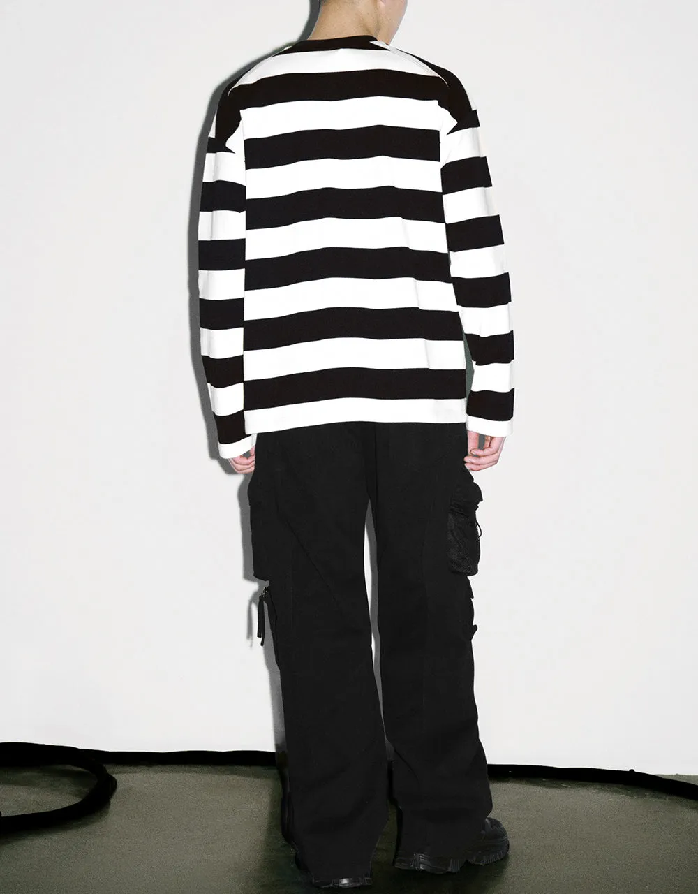 Striped Crew Neck Knitted T-Shirt sold by Urban Revivo product image thumbnail 5