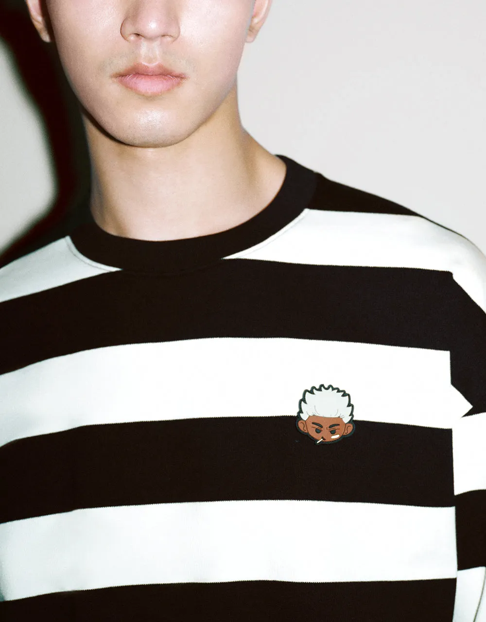 Striped Crew Neck Knitted T-Shirt sold by Urban Revivo product image thumbnail 4