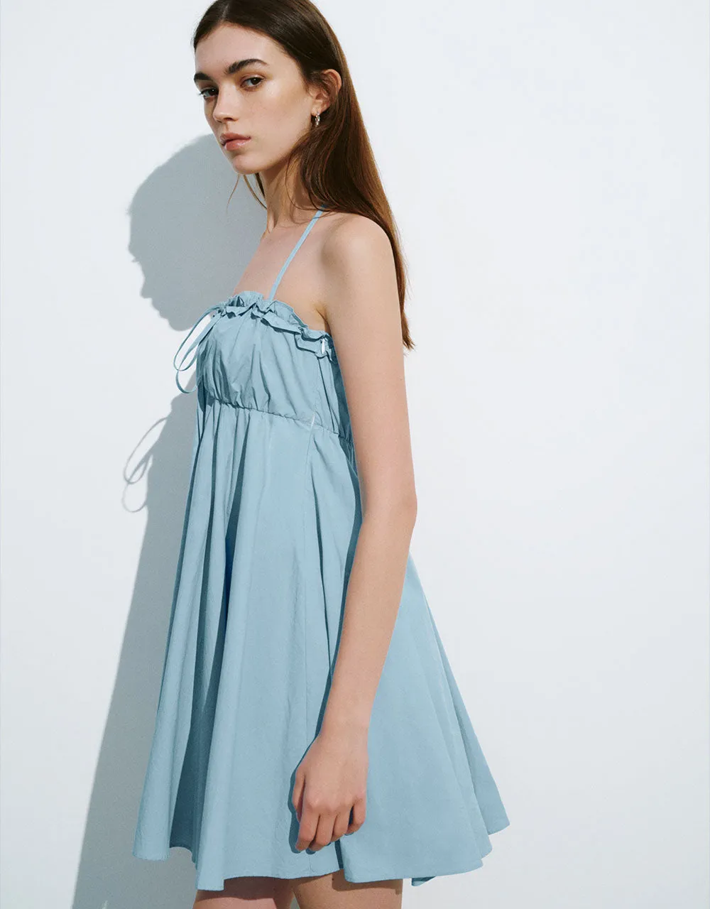 Halter Neck Off-Shoulder A-Line Dress sold by Urban Revivo product image thumbnail 3