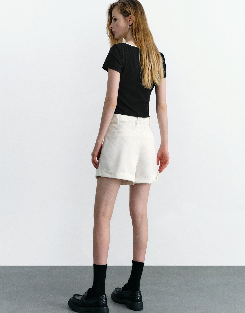 Tie Front U Neck T-Shirt sold by Urban Revivo product image thumbnail 4